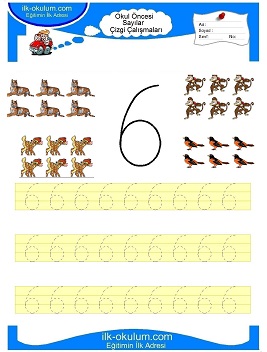 Çocuklar İçin Çizgi Çalışma Sayfaları 
